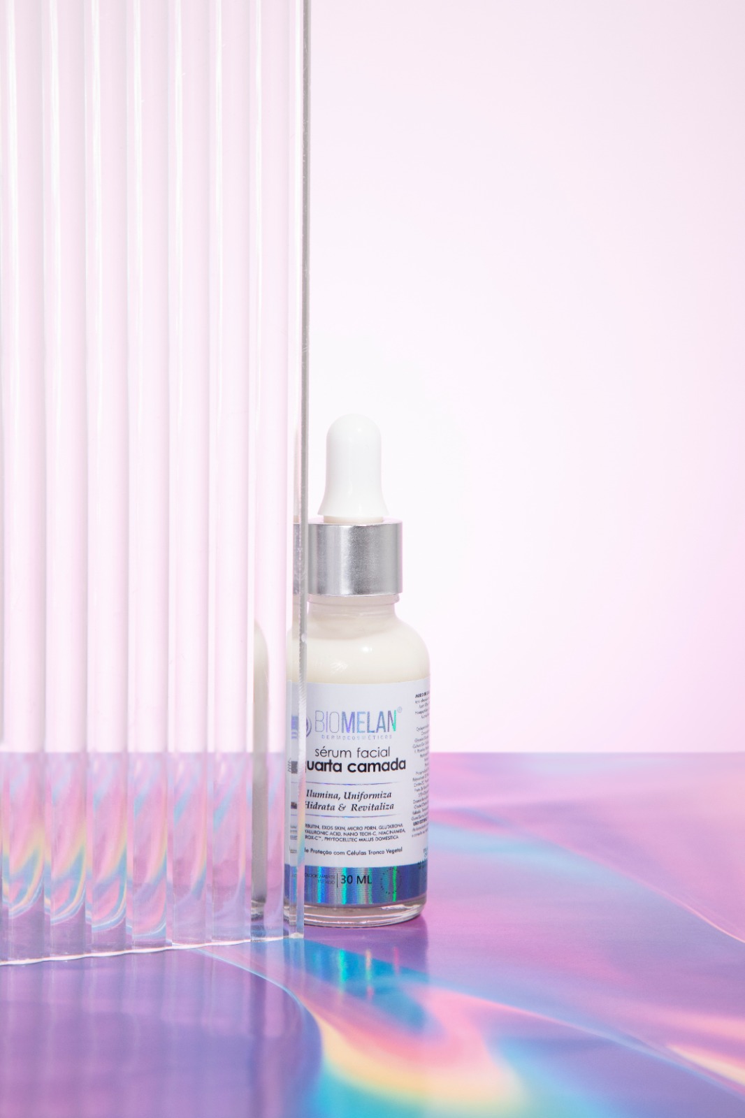Sérum Quarta Camada Biomelan, embalagem original de 30 ml