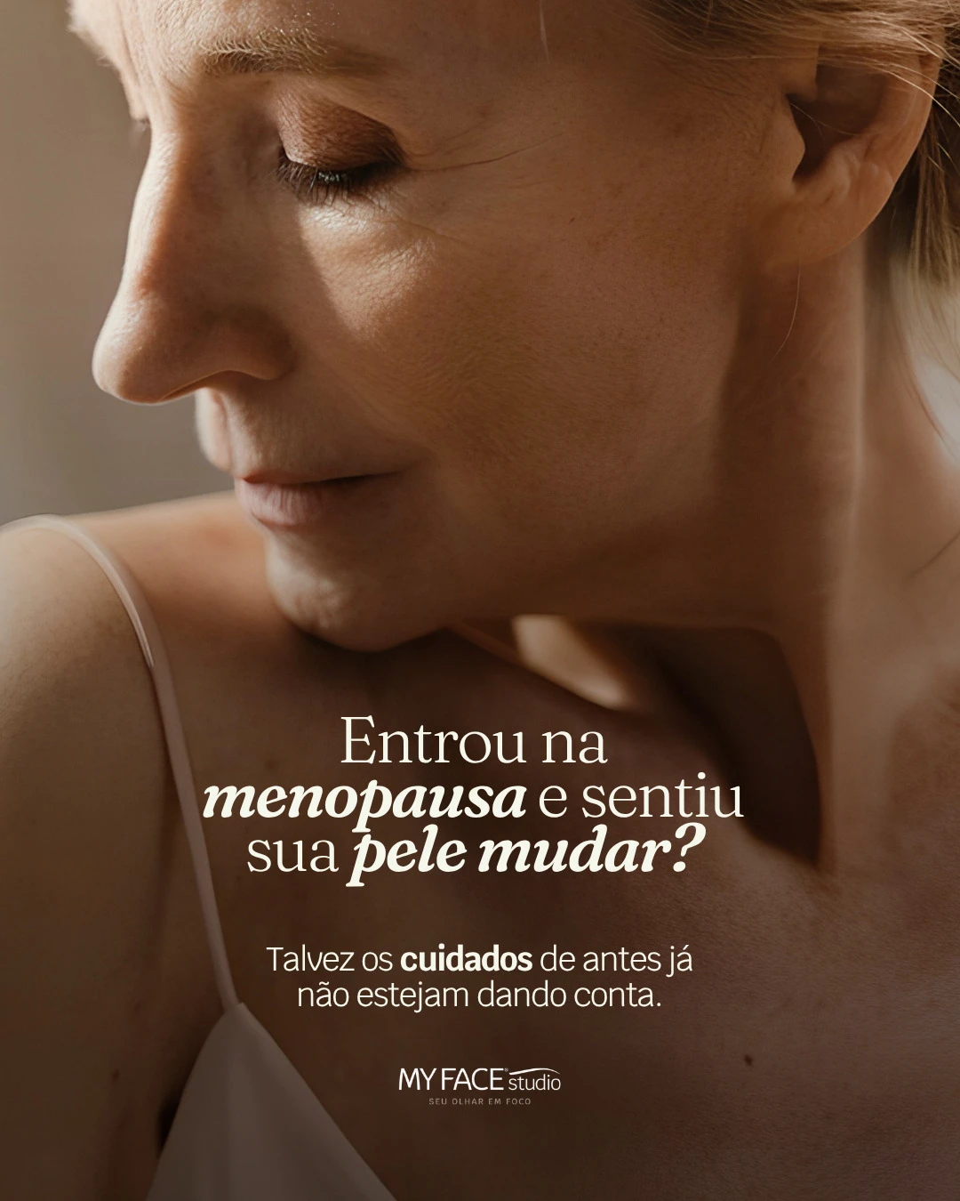Retrato editorial do carrossel de cuidados com a pele da MyFace